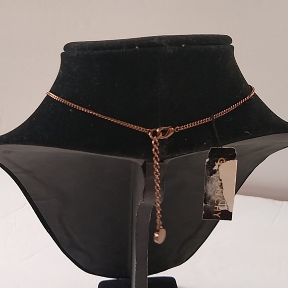 Givenchy Brown Tonal Rhinestone Y Drop Necklace - Picture 4 of 10